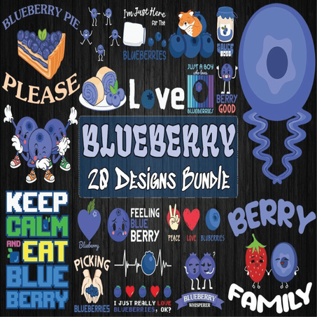 Blueberry Bundle SVG