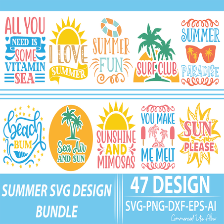 Summer SVG Design Bundle