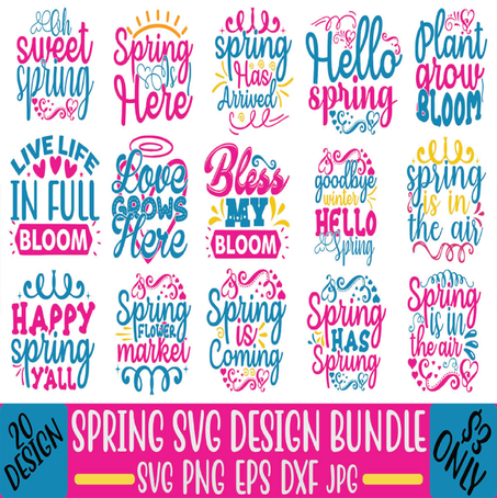 Spring SVG Design Bundle