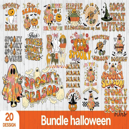 Spooky Season Hippie Halloween Bundle