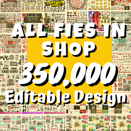 One Bundle Over 350.000 Editable Design + 1400 Design Gift