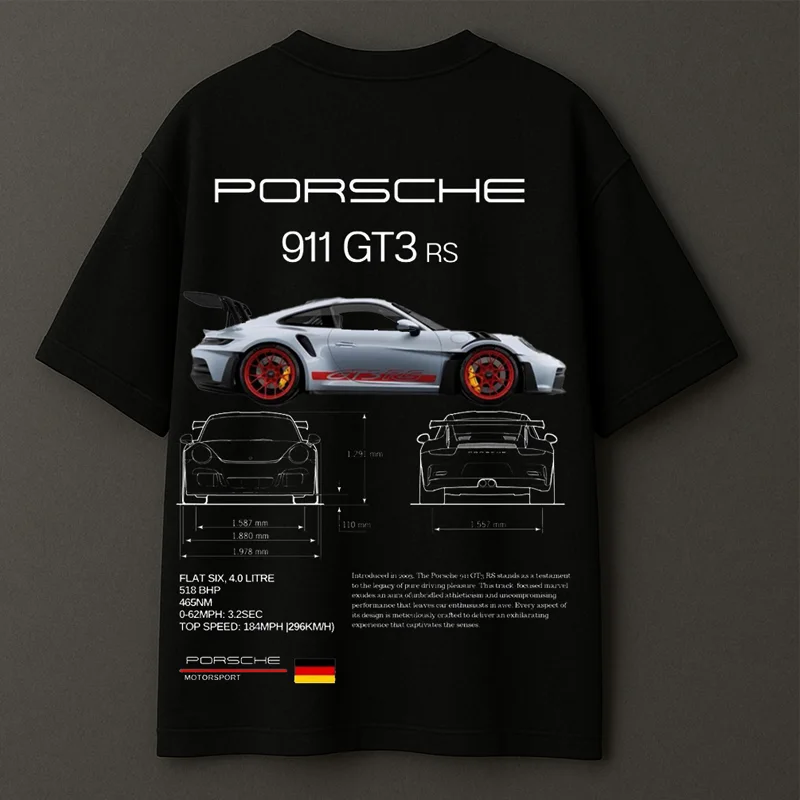 T-shirt Porsche 911 GT3 RS – Style Motorsport pour Vrais Passionnés