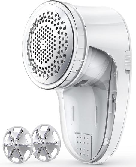 Ruidla Afeitadora de tela, removedor de pelusas, afeitadora de suéter con cuchillas reemplazables de acero inoxidable de 6 hojas, desfuzzer de tela para pelusas de ropa, bolas de pelusa, func