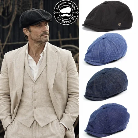 BERET ANGLAIS EN LIN