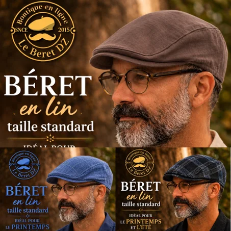 Beret Bec De Canard En Lin