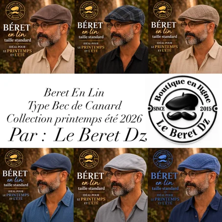 Beret Bec De Canard En Lin