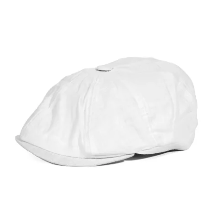 Beret Blanc Peaky Blinders Blanc en Lin
