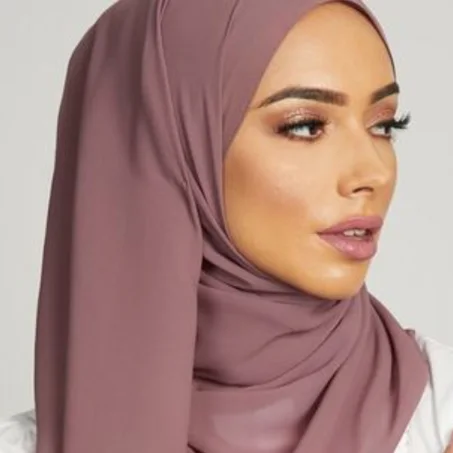 Châle Crêpe De Soie -  Purple