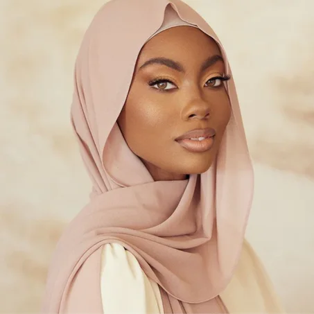 Châle Crêpe De Soie - Rose Pâle