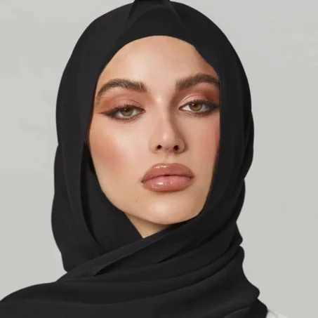 Châle Crêpe De Soie - Noir