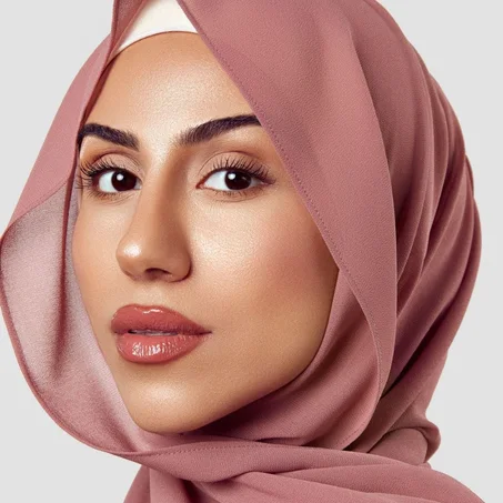 Châle Crêpe De Soie - Rose Poivré