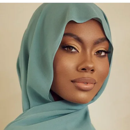 Châle Crêpe De Soie -  Vert Emeraude