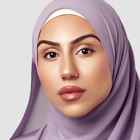 Châle Crêpe De Soie -  Mauve