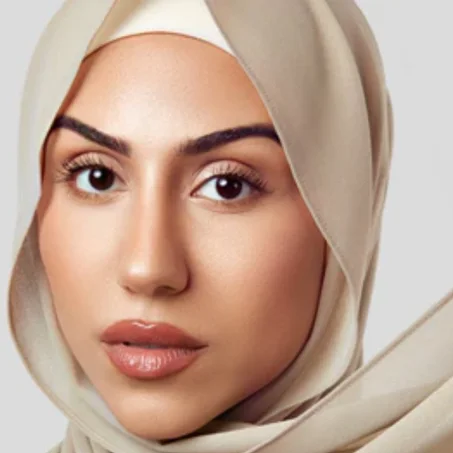 Châle Crêpe De Soie - Beige Nude