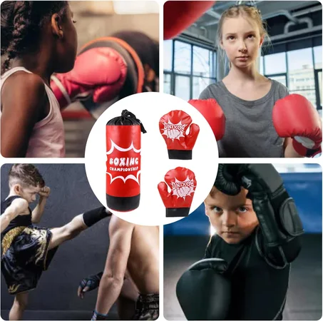 كيس ملاكمة للأطفال مع قفازات