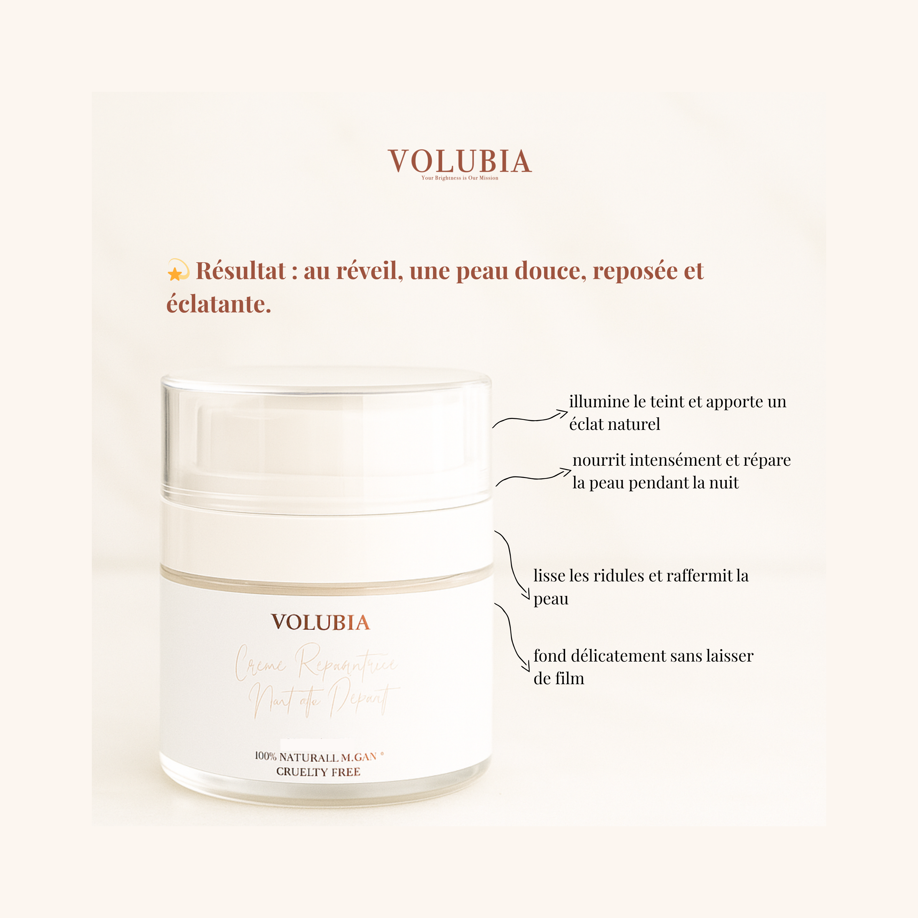 ✨ Nuit de Désert – Crème Réparatrice Volubia corps