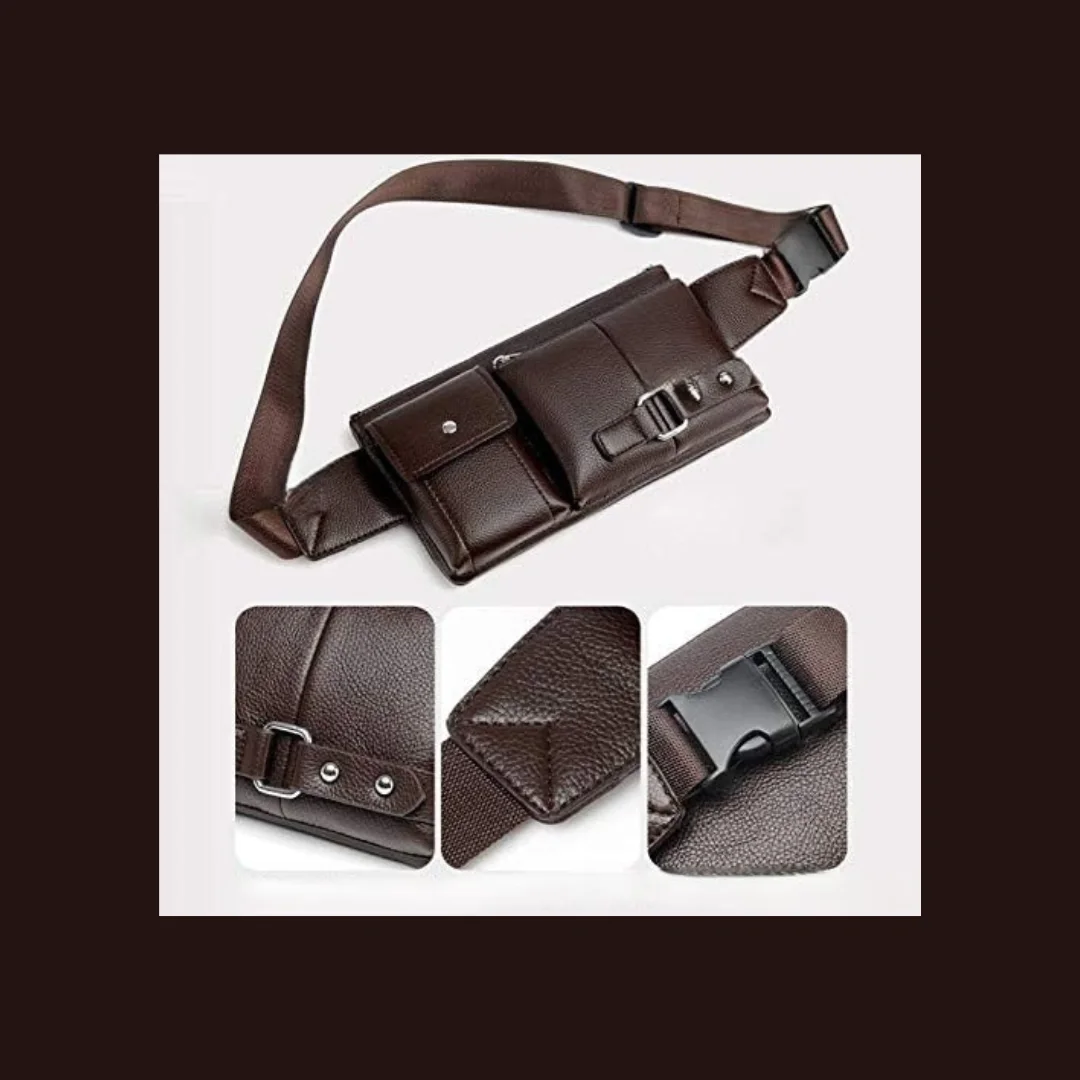 حقيبة كتف رجالية أنيقة من الجلد – عملية وعصرية