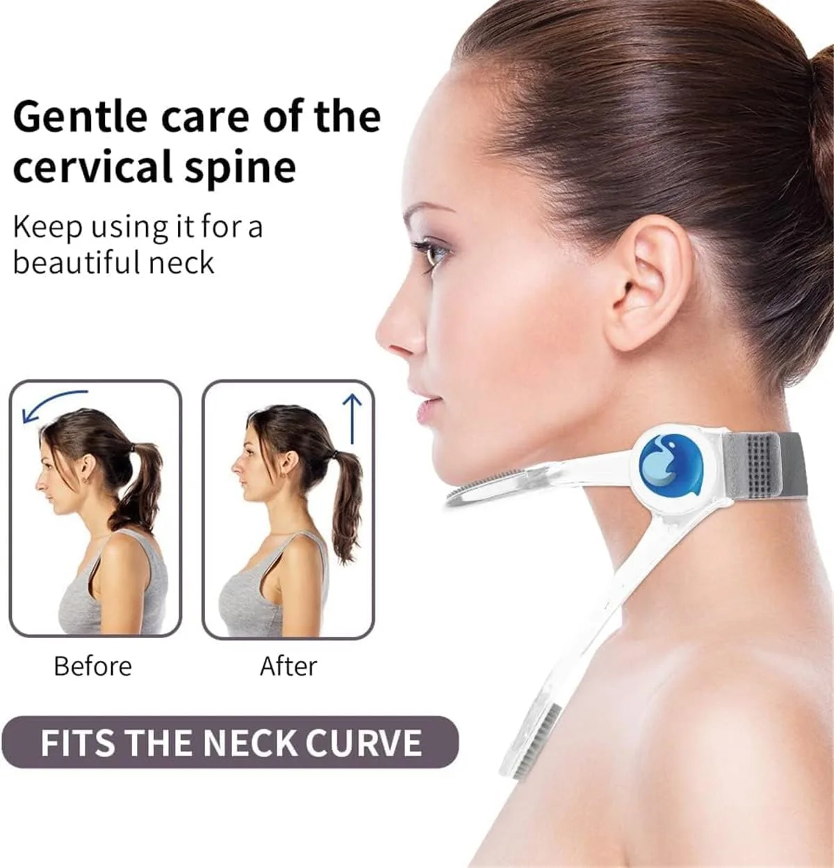 Support de Cou et Menton Anti-Text Neck | Confort & Posture