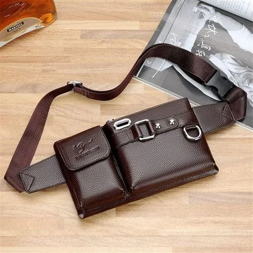 حقيبة كتف رجالية أنيقة من الجلد – عملية وعصرية