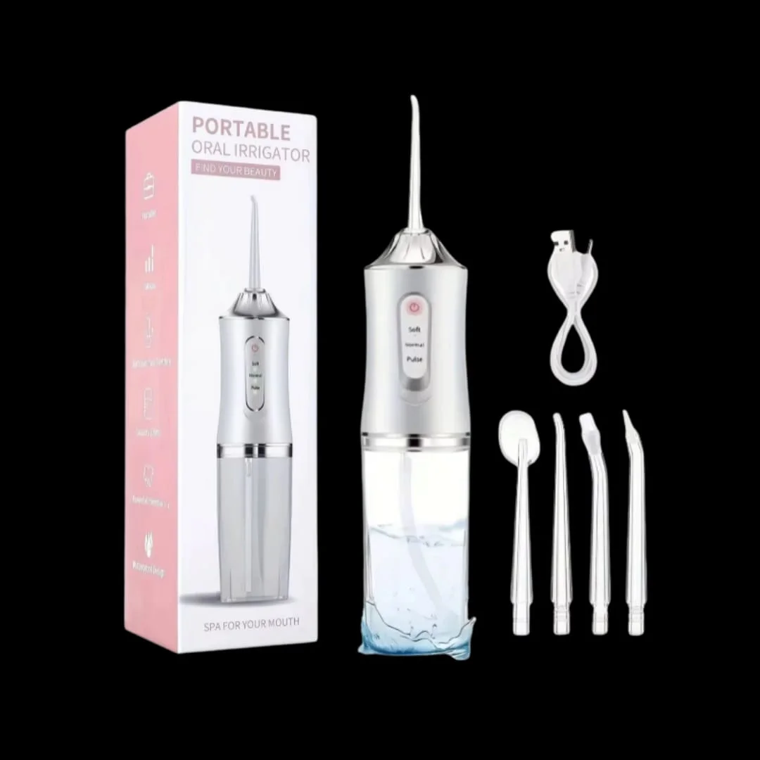 جهاز تنظيف الأسنان بالماء المحمول | تنظيف عميق وحماية اللثة