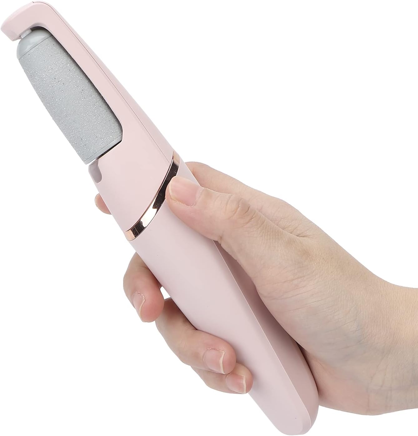 Rechargeable electric foot file and massager with removable design, removes calluses and dead skin