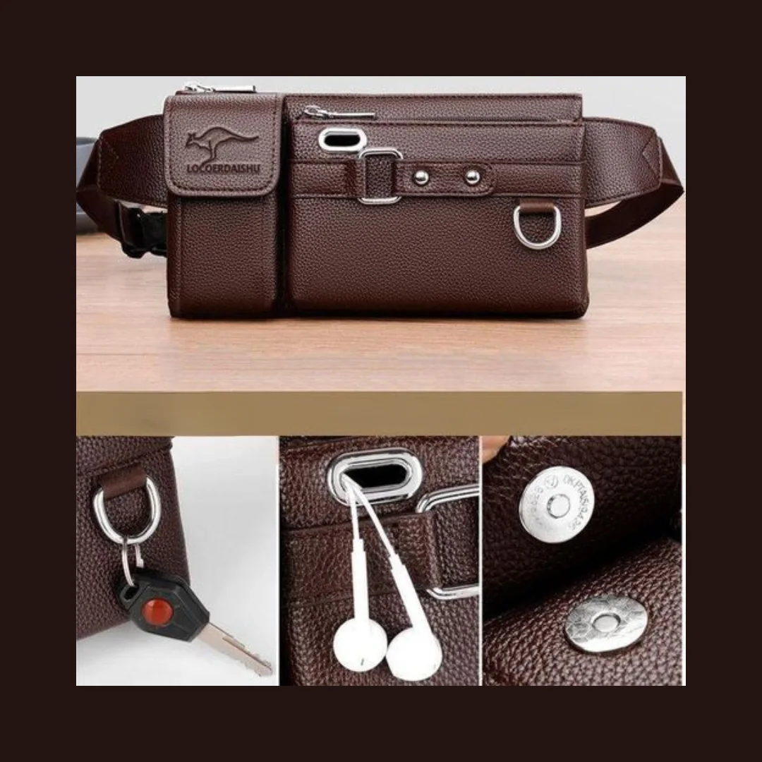 حقيبة كتف رجالية أنيقة من الجلد – عملية وعصرية