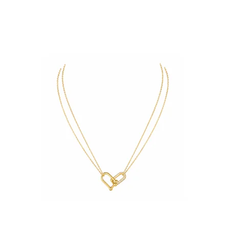Collier Double Chaîne Élégance Dorée