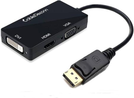ADAPTATEUR DISPLAY TO HDMI +VGA DVI 15 C