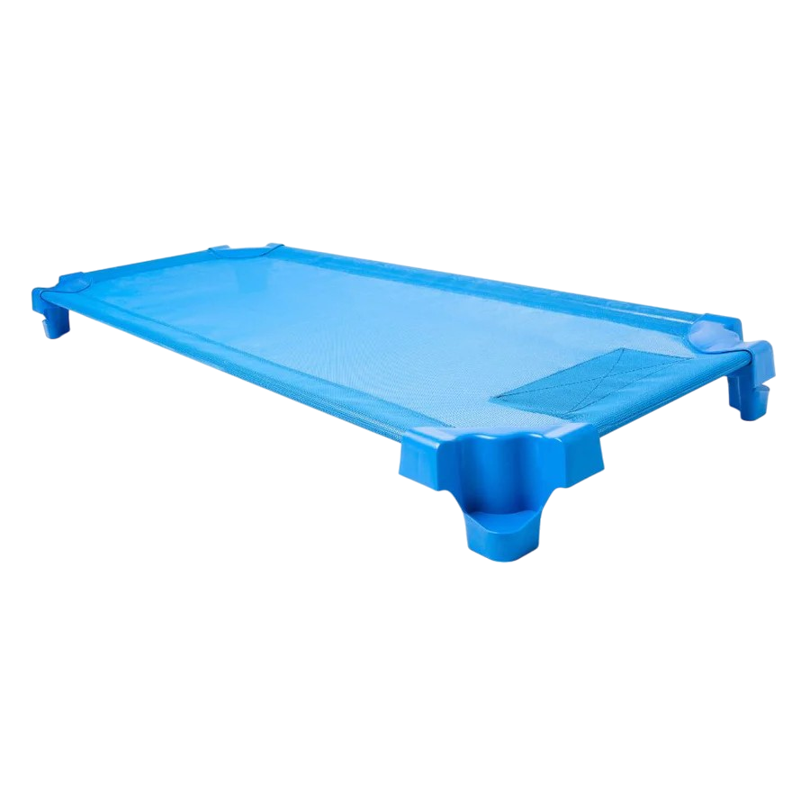 Couchette empilable 130 x 55cm pour crèche et maternelle