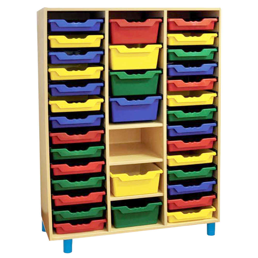 Structure de rangement avec bac