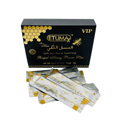 العسل الملكي بغذاء ملكات النحل ETUMAX 12 SACHETS DE 20GR