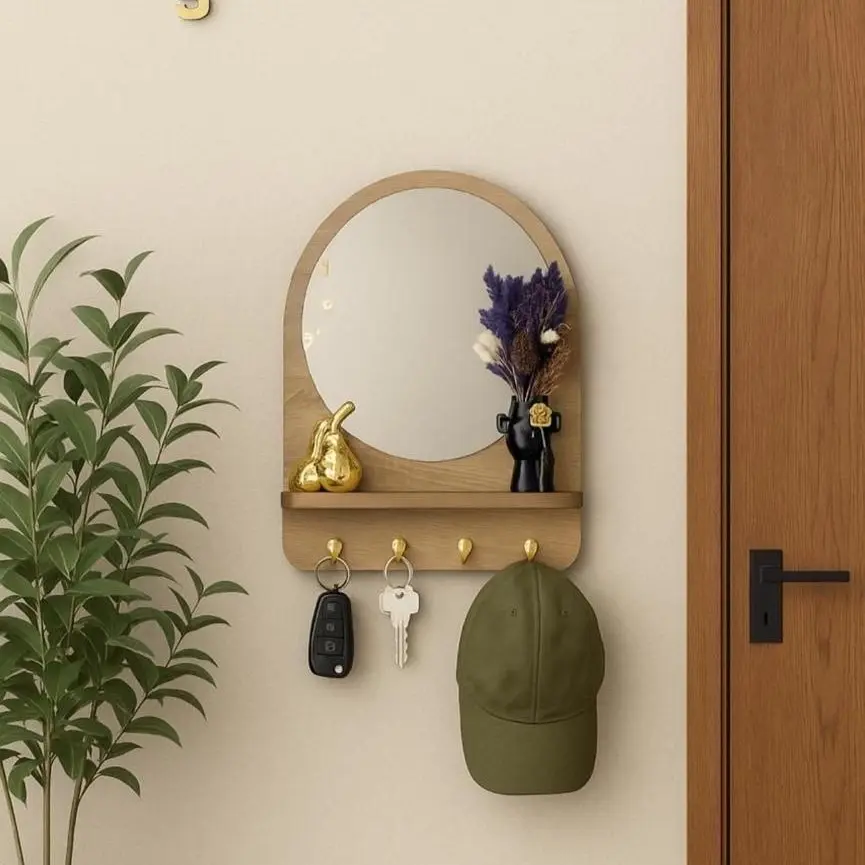 مرآة علاقة مفاتيح و الديكور