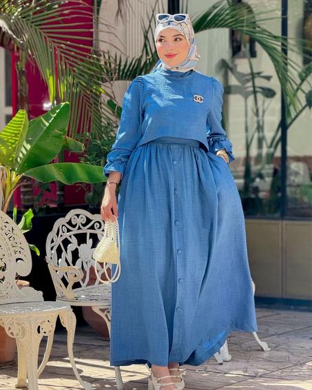 ENSEMBLE JUPE EN LIN