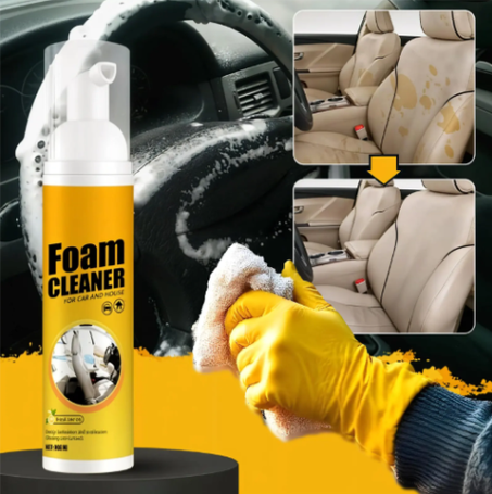 رغوة تنظيف السيارة - بدون ماء، بدون عناء