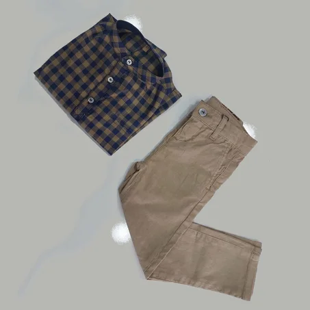 chemise carouette avec Maco beige