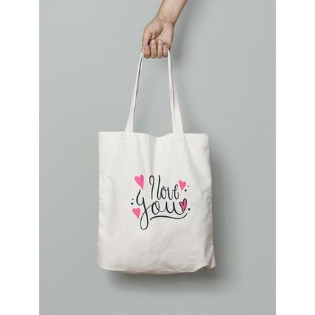 Sac en tissu blanc