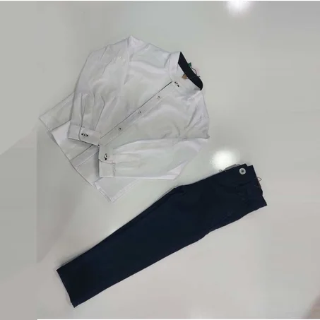 Maco Garçon bleu marine + chemise blanche  nouvelle collection