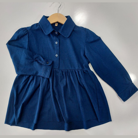 Chemise Fille Bleu (2 à 12 ans)