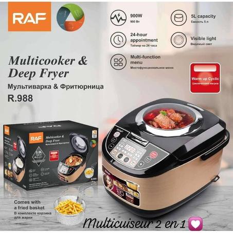 RAF Cuiseur vapeur numérique multifonction avec panier 5L