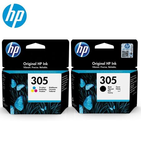 Pack de 2 cartouches HP 305 noire et tricolore