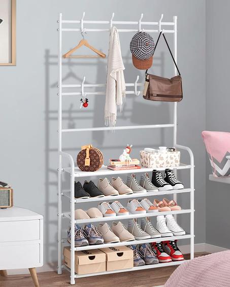 Étagère de Rangement de Chaussures et Accessoires