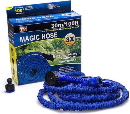 Tuyau Arrosage Extensible + Pistolet à eau 7 Jets + Embout Universel 30m