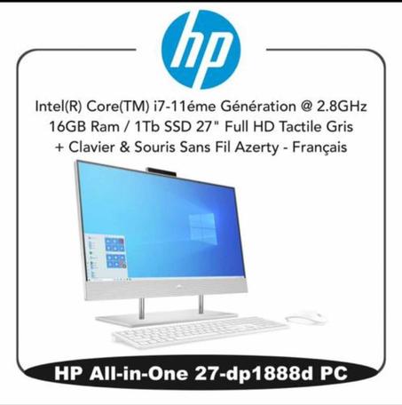 Ordinateur HP All-in-One 27-dp1888d