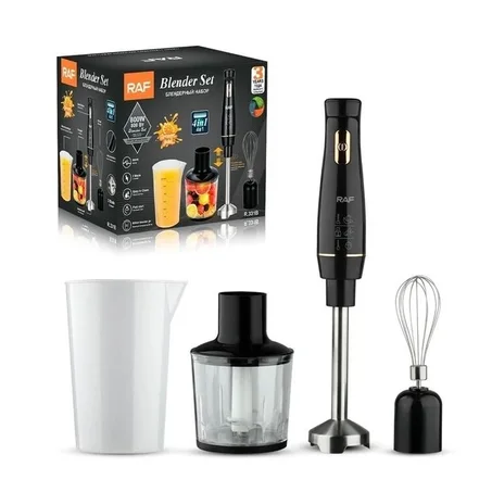 Mixeur submersible 4 en 1 universel RAF R 331 800 W avec buses