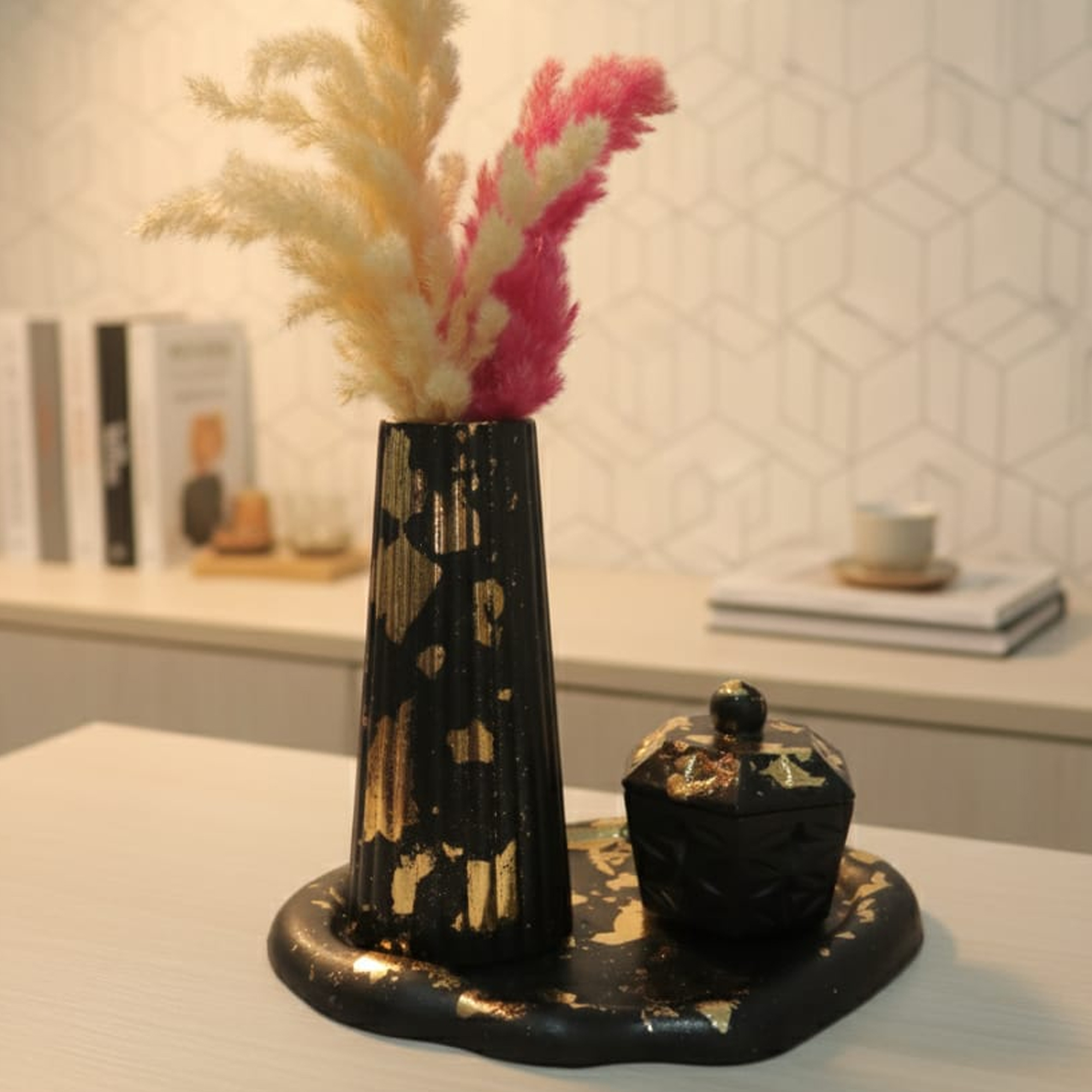 مجموعة ديكور خرسانية عصرية لإضفاء لمسة راقية – 100% مصنوعة يدوياً