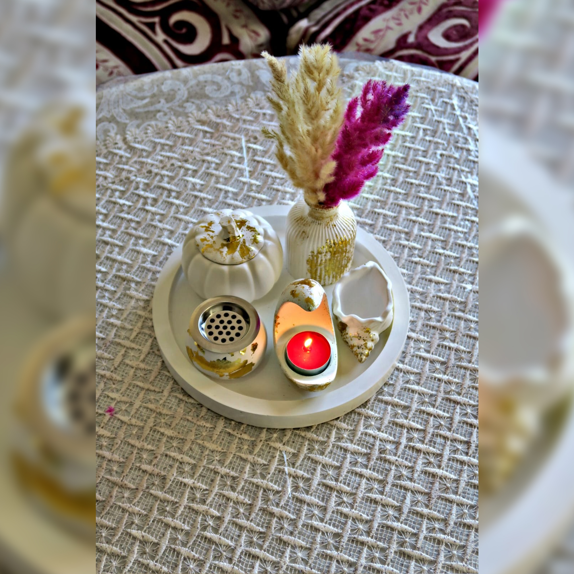 مجموعة ديكور سيراميكية أنيقة وعصرية 2 – 100% مصنوعة يدوياً