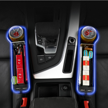 Organiseur de Siège avec Charge USB — Fini le désordre en voiture.