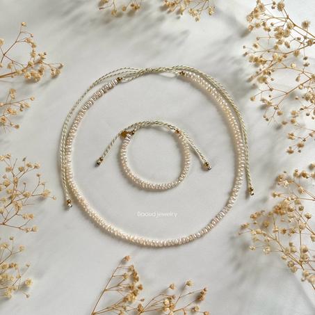 Ensemble collier et bracelet "Keltoum"