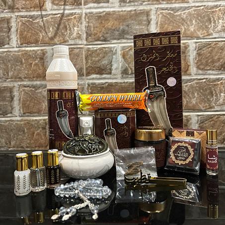 باقة بخور الخنجر المتكاملة متكونة من 12 قطعة  ✨ خلي دارك تعمر بعبير الأصالة والرائحة الطيبة 🌹