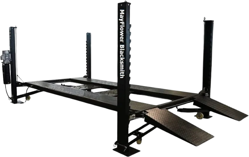 Mayflower Blacksmith Heavy Duty Four Post Lift Car lift Storage Service Pro 8000 Post And Lift Sliding Jack Bridge Jack 5500 lbs SJ5500 – Mayflower